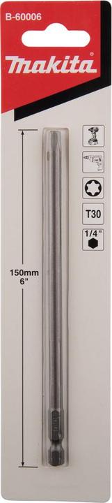 Actual product image Makita Zubehör B-60006 Schraubenbit T30 x 150 mm
