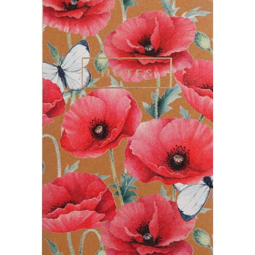 Schubiger, Quaderni + Bloc notes, Quaderno Fiori Papaveri Polacco KPL5 (A5, Punteggiato)