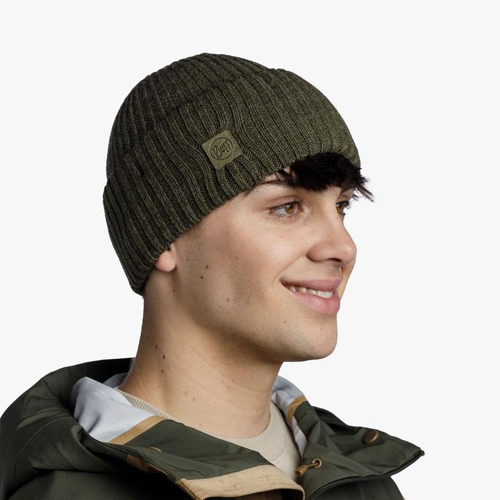 Actual product image Buff Knitted Hat Rutger Silversage (One size)