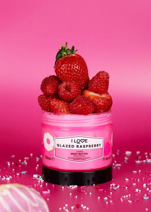 Actual product image I Love... Body Butter Glazed Raspberry 300 ml (Body butter, 300 ml)