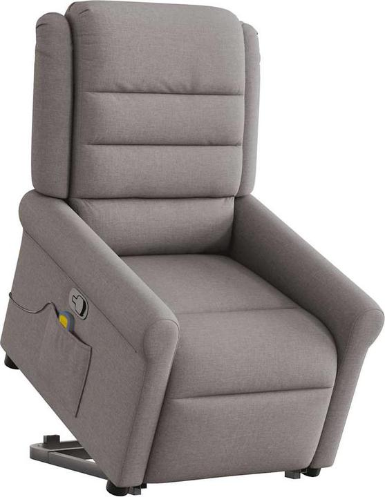Produktbild VidaXL Massagesessel mit Aufstehhilfe Taupe Stoff