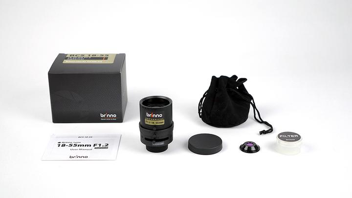 Actual product image Brinno Lens BCS 18-55 Lens for TLC200 Pro Focal length 18-55 Aperture f1.2 (C-mount)