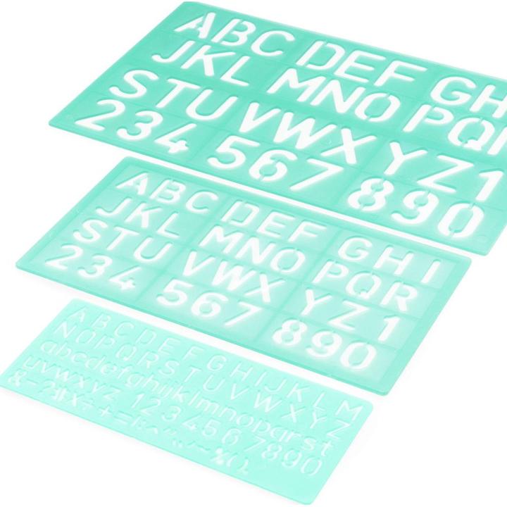 Produktbild Linex Schriftschablonen-Set (25 cm, Kunststoff)