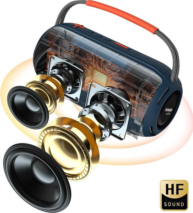 Actual product image Wiwu Bluetooth speakers - Wireless Bluetooth Speaker Thunder H6 (4 h)