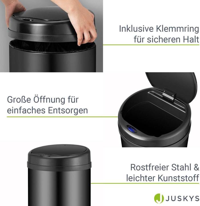 Produktbild Juskys Automatischer Mülleimer mit Sensor (50 l)