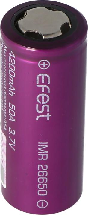 Efest Akku Purple IMR26650 (High Drain) (1 Stk., 26650, 4200 mAh)