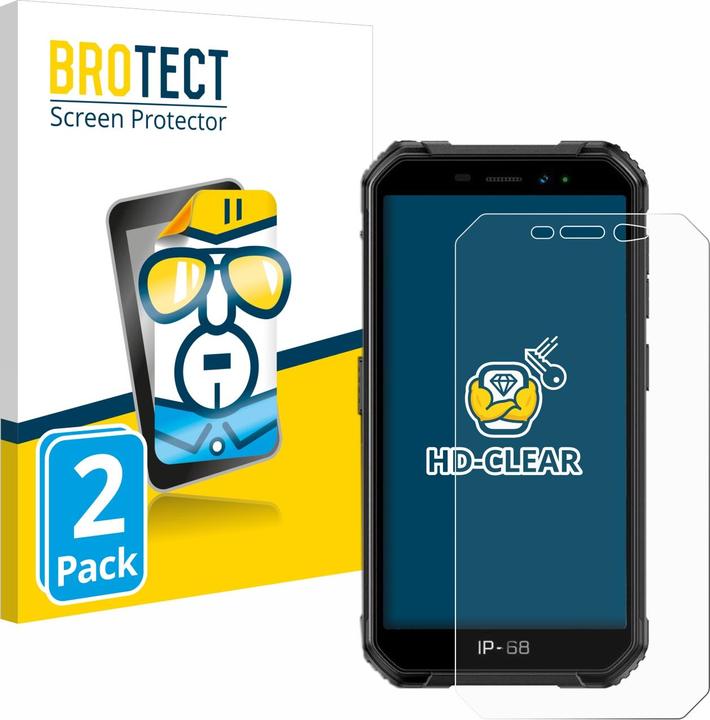 Actual product image BROTECT Screen Protector Clear (2 Piece, Ulefone Armor X6)