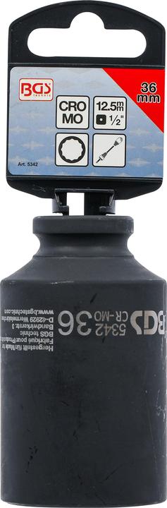 Actual product image BGS Impact Socket, 12-point | 12.5 mm (1/2") Drive | 36 mm (36 mm)