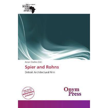 Spier and Rohns, Fachbücher