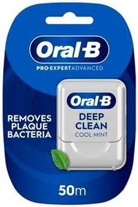 Oral-B Pro-Expert Advanced Waxed Dental Floss - Deep Clean - Removes Plaque - Cool Mint Flavour