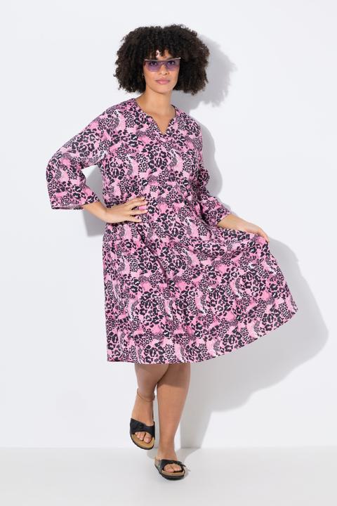 Produktbild Angel of Style Kleid, A-Linie, Musselin, Leo-Muster, Volants (54)