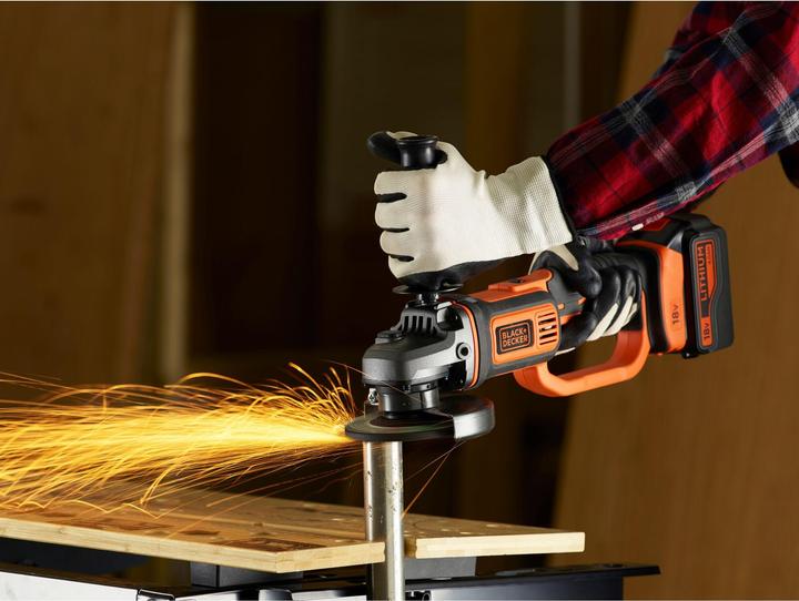 Produktbild Black & Decker AkkuWinkelschleifer BCG720M1 (125 mm)