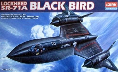 Actual product image Academy Plastic model SR-71 Blackbird 1/72