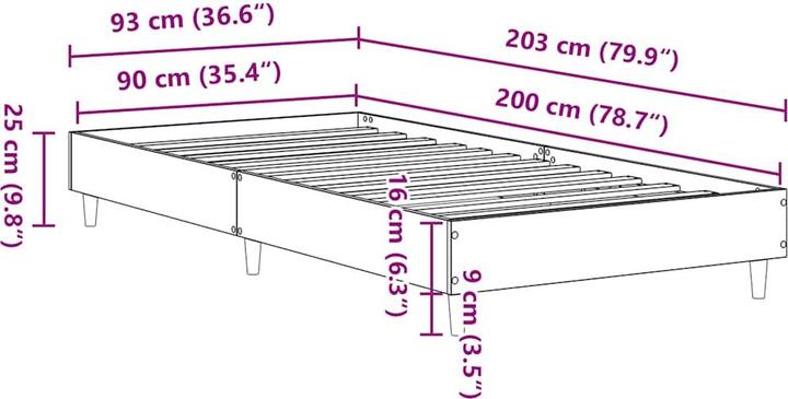 Produktbild vidaXL Massimiliano (120 x 200 cm)
