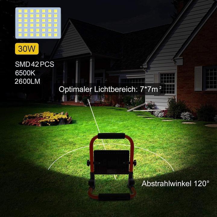 Actual product image Meihua LED construction spotlight (2600 lm)
