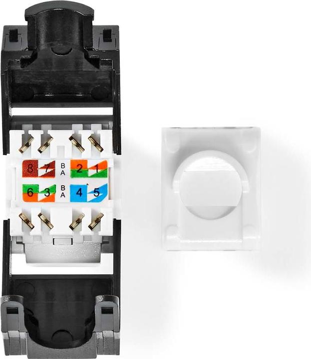 Actual product image Nedis Keystone | CAT6a | RJ45 socket | U/UTP | ABS | Box (U/UTP, CAT6a)