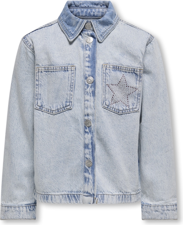 Produktbild Only Fly-Away Kragen Ärmelbündchen mit Knopf Jacke Jeansjacke (164)