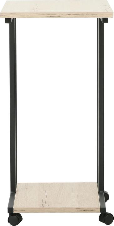 Produktbild HTI-Living Beistelltisch Cedrik auf Rollen Artisaneiche-Schwarz (40 x 30 x 60 cm)