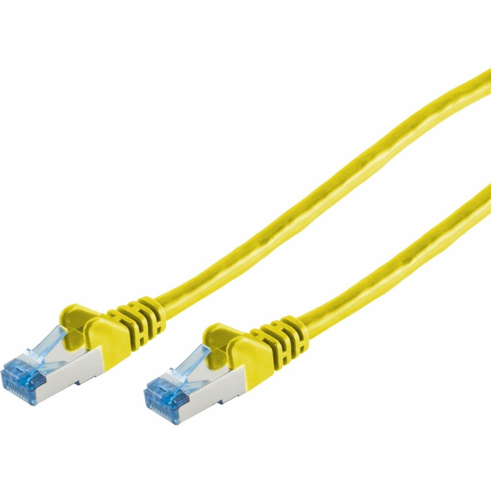 Shiverpeaks S/CONN maximum connectivity Netzwerkkabel-Patchkabel, cat 6A, S/FTP, PIMF, gelb, 0,5m (S/FTP, CAT6a, 0.50 m)...