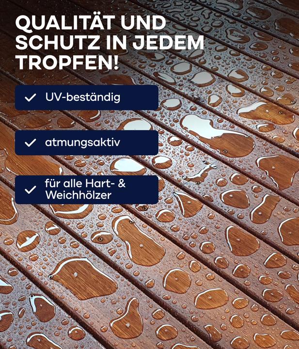 Actual product image Plid Wood oil 2L, - for approx. 20m² / wood protection care oil garden furniture wood oil (Teak, 2 l)
