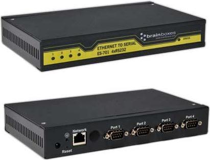 Actual product image Brainboxes Ethernet 4 port RS232 (4 ports)