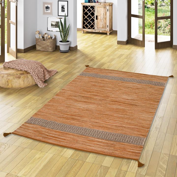 Image du produit Pergamon Tapis en coton naturel Kilim Toskana (70 x 140 cm)