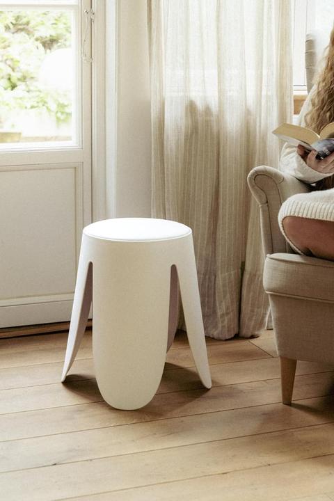 Produktbild Wenko Hocker Comiso weiss matt