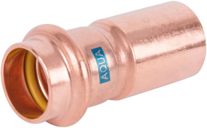 Actual product image Hermann schmidt HS Reducing Coupling V-Press Copper AQUAGAS 28x22mm (Press connection)