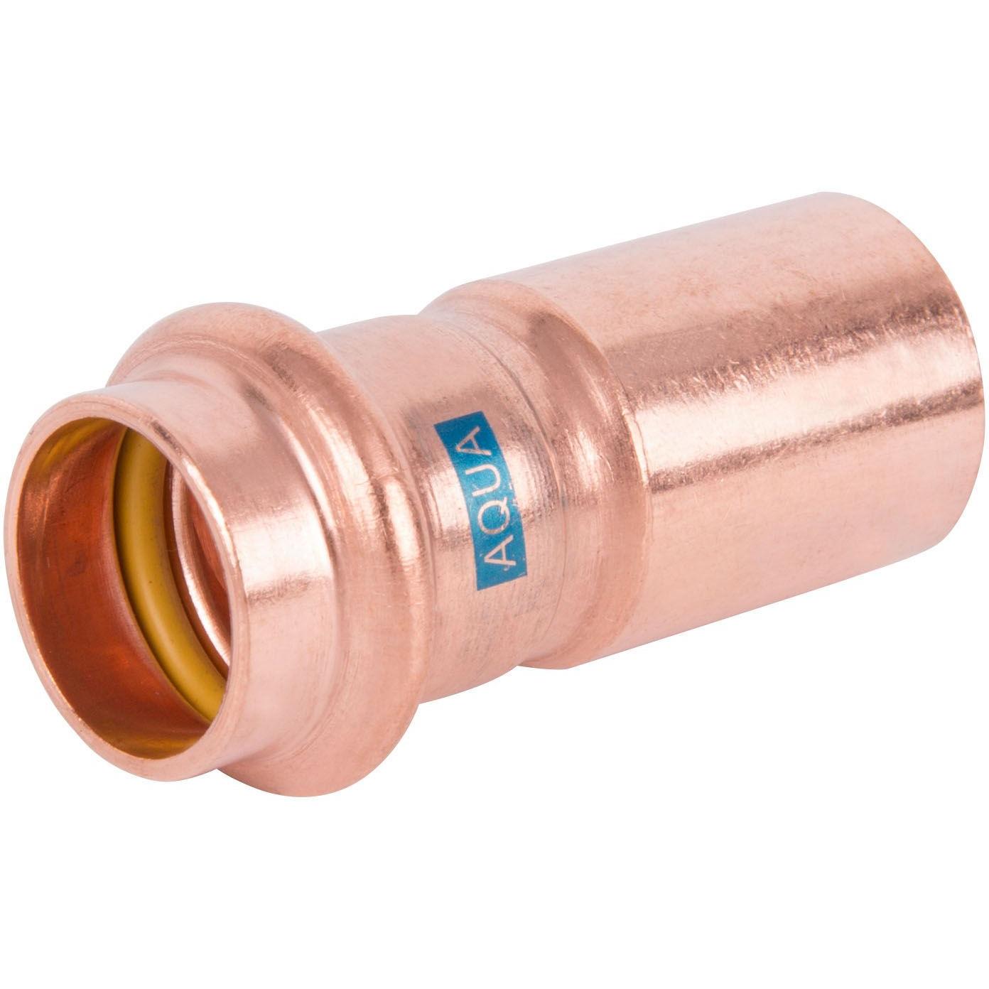 Hermann schmidt, Rohrverbindungstechnik, HS Reduziermuffe V-Press Copper AQUAGAS 22x18mm (Pressverbindung)