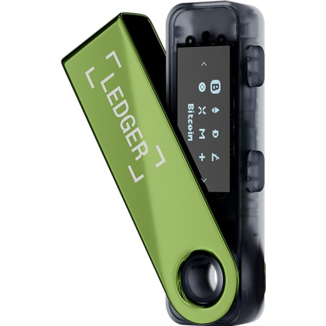 Ledger Nano S Plus - Oxidate Green (Bitcoin, Ethereum Classic), Crypto wallet, Nero, Verde