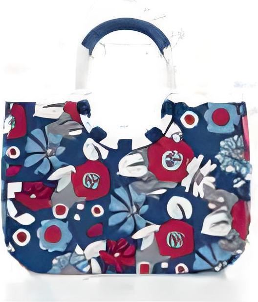 Image du produit reisenthel Panier d'achat Loopshopper L Florist Indigo