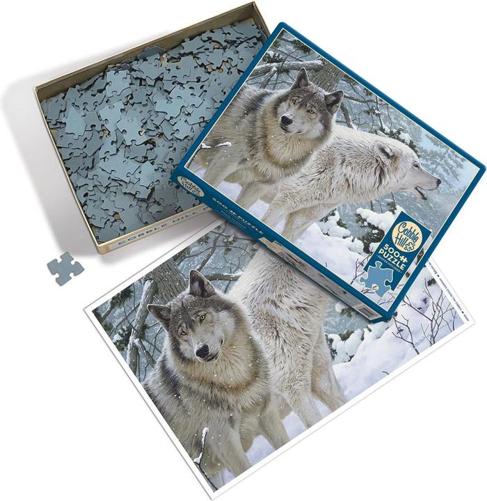 Actual product image Cobble Hill Wolves in the snow 500 pieces (500 pieces)