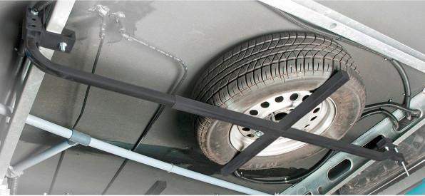 LAS 11808 Reserveradhalter Stahl 185cm x 62cm x 1.75cm