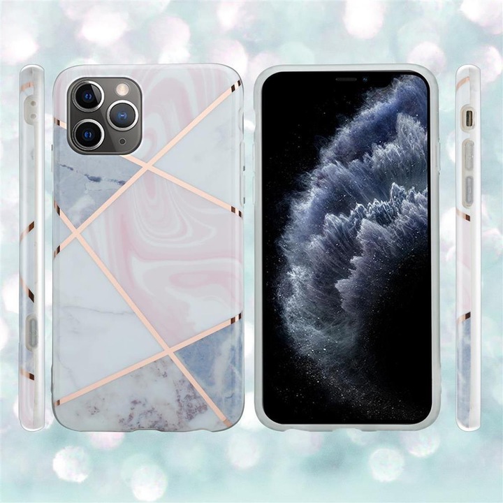 Actual product image Cadorabo IMD TPU Colorful Marble Cover (Apple iPhone 11 Pro Max)