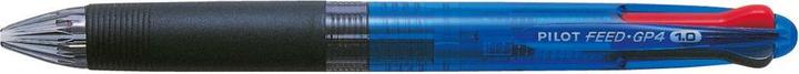 Produktbild Pilot Vierfarb-Kugelschreiber FEED GP4, farbig sortiert (Blau transparent, 1 x)