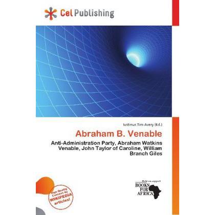 Abraham B. Venable, Fachbücher von Iustinus Tim Avery