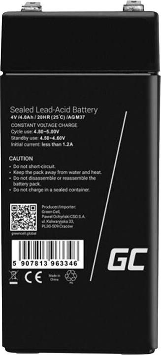 Actual product image GreenCell AGM37 (4 V, 4 Ah)