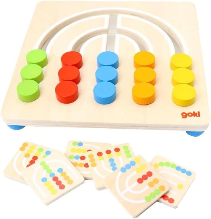 Produktbild Goki Farbsortierbrett Regenbogen