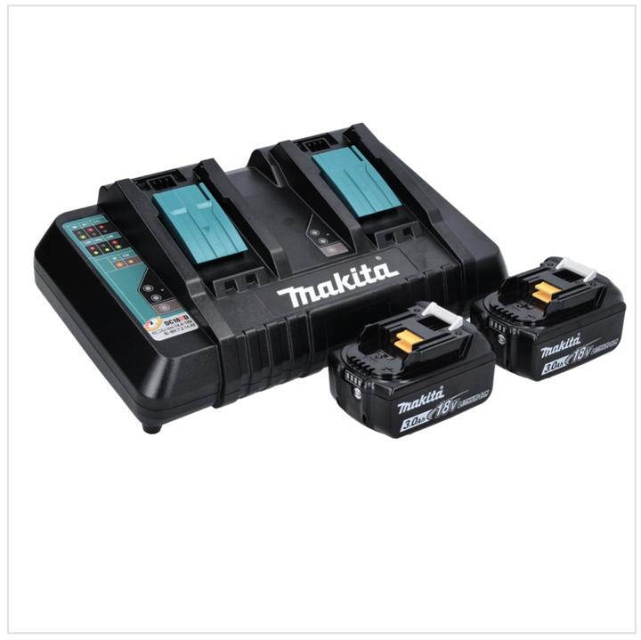 Produktbild Makita DML 810 PF Akku LED Flächenlicht 18 / 36 V ( 2 x 18 V ) 5500 lm IP54 + 2x Akku 3,0 Ah + Doppe (5500 lm)