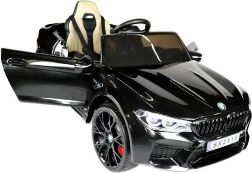 Image du produit Es-toys Voiture électrique pour enfants "BMW M5" - avec licence - batterie 24V, MP3, siège en cuir + EVA - (24 V)