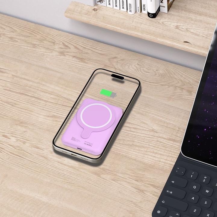 Immagine prodotto Tech-Protect LifeMag MagSafe PB10 5000mAh - Rosa (5000 mAh, 15 W)