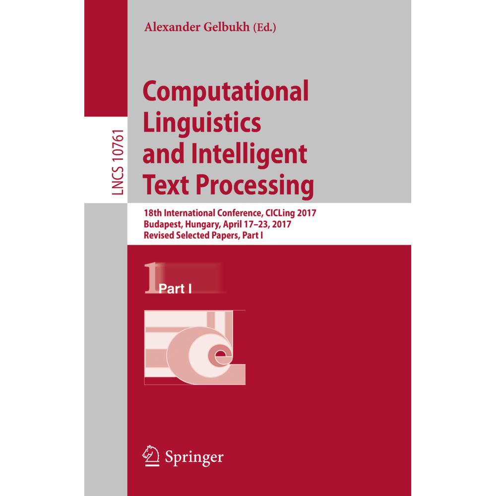 Computational Linguistics and Intelligent Text Processing, Fachbücher von Alexander Gelbukh