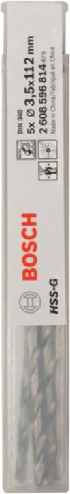 Produktbild Bosch Professional Zubehör PRO Metal HSS-G Spiralbohrer, 3,5 x 73 x 112 mm (3.5 mm)