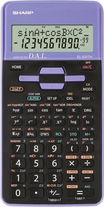 Produktbild Sharp Kalkulator EL531THBVL (SH-EL531THBVL) (Batterien)