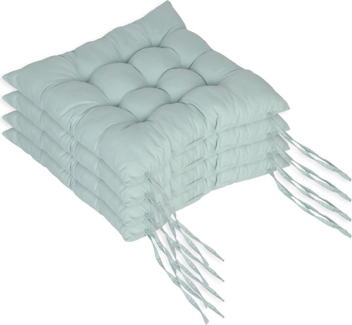 Relaxdays 4x Stuhlkissen (40 x 40 cm)