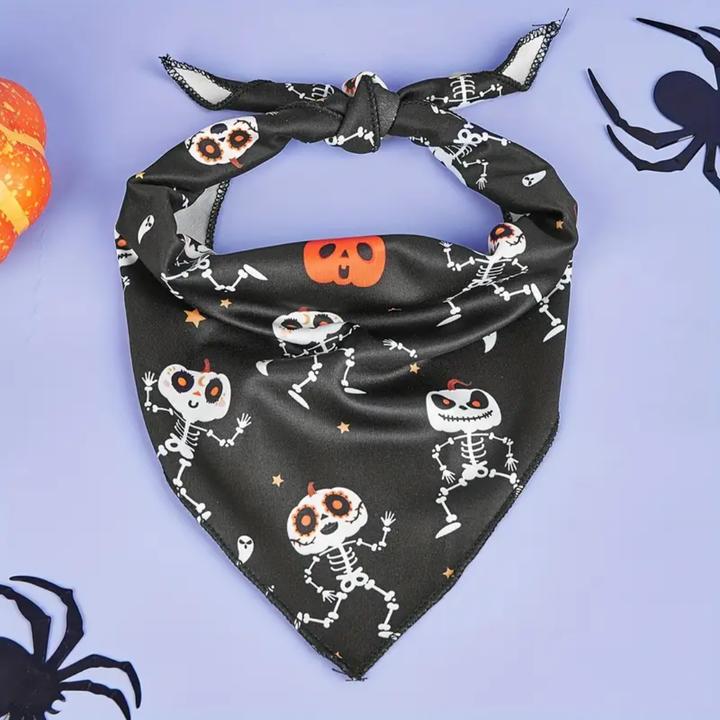 Image du produit Suba Bandanas d’Halloween pour Chiens (S, Bandana pour chien)