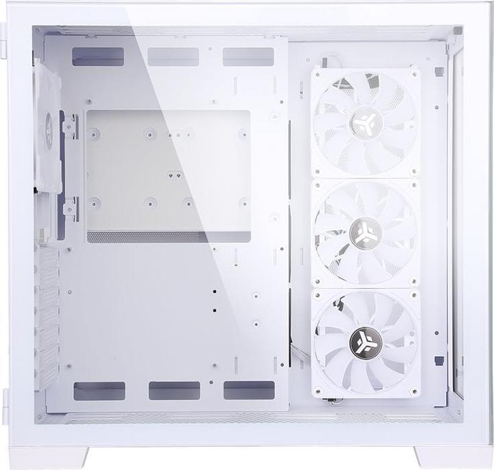 Actual product image Itek Boitier Moyen Tour ATX Dark Cave RGB avec panneau vitré (Blanc) (ATX, mATX, Mini-ITX)