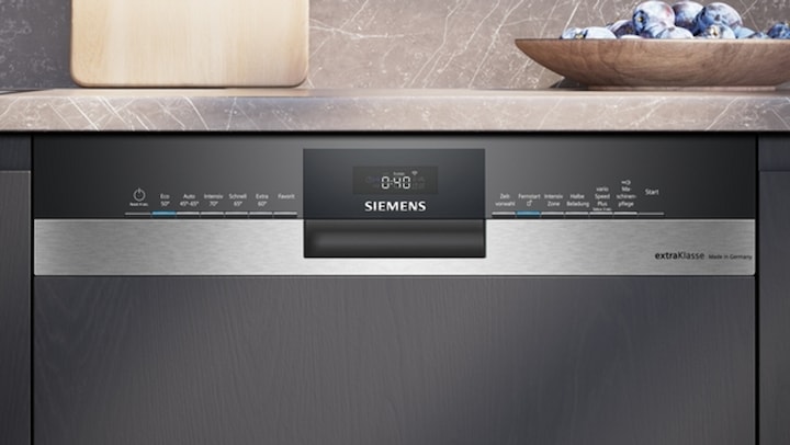 Immagine prodotto Siemens extraKlasse iQ300, Lavastoviglie semintegrata, 60 cm, acciaio inox SN53ES01BD