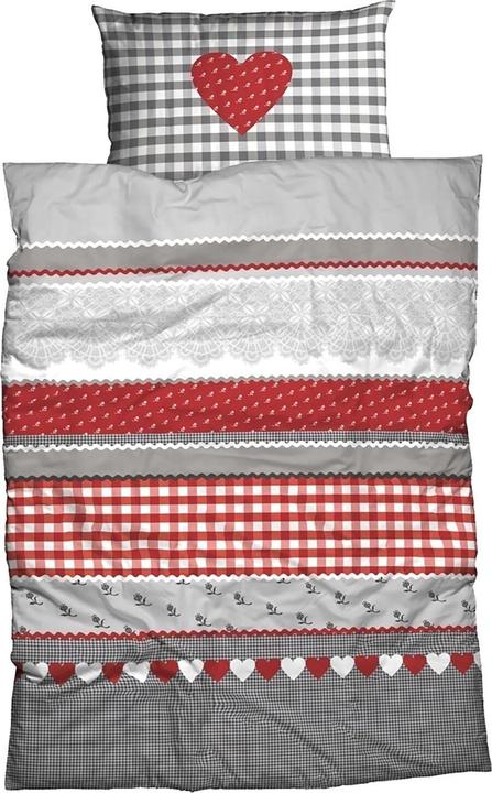 Traumschlaf Herz (Duvetbezug, 155x220 cm + 80x80 cm)