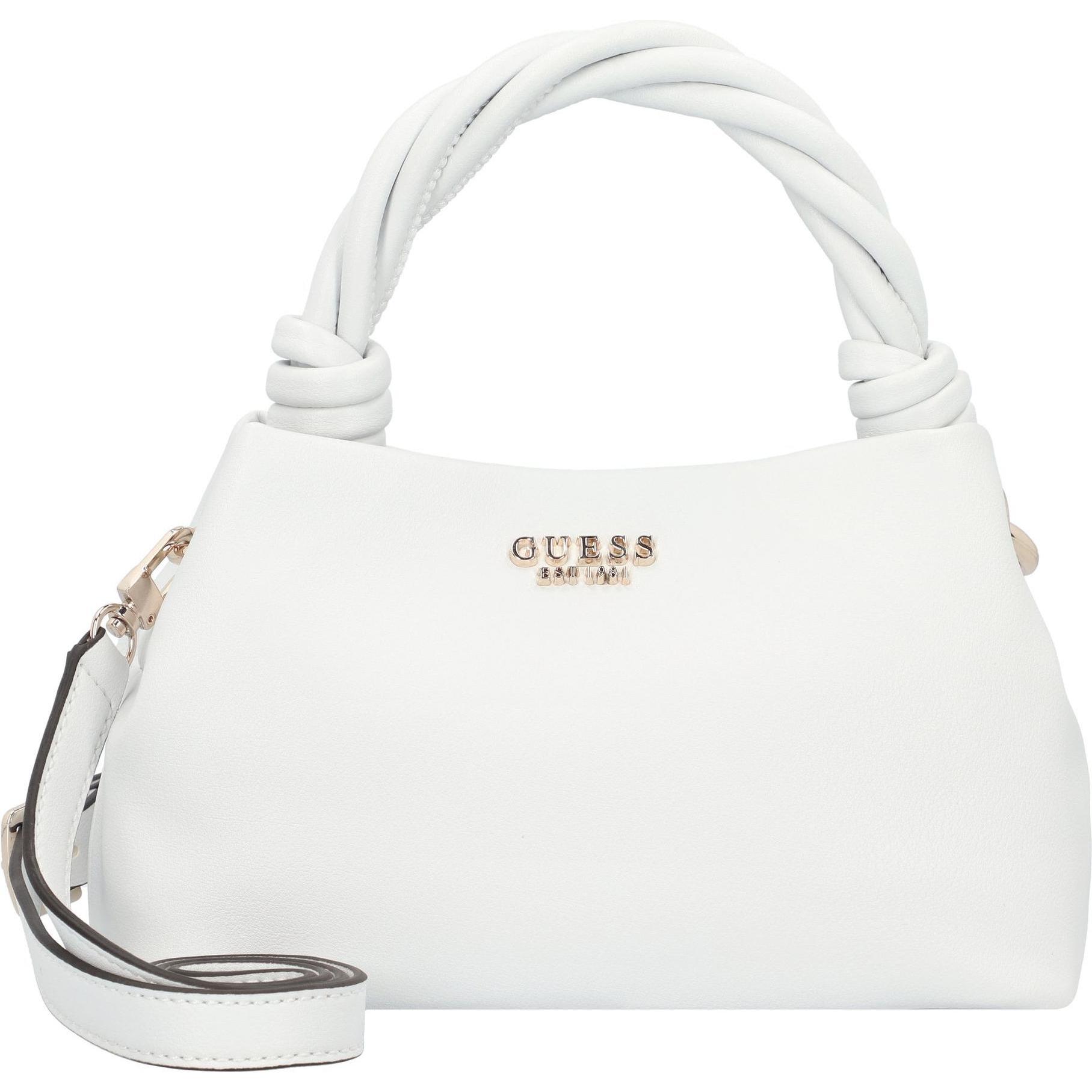 Guess, Handtasche, Sansa Schultertasche 23 cm, Weiss